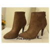 Brown Sued ankle boots