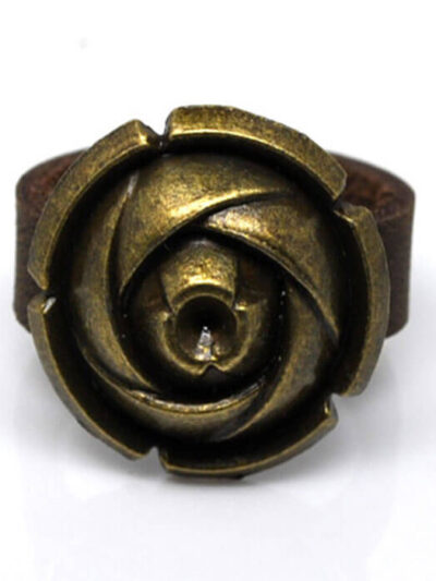 Rose leather ring