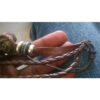 Rose leather bracelet and rings set