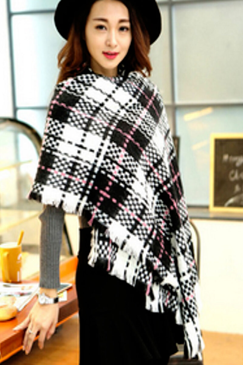 Elegantly-African-Plaid-Checked-Scarf-Wrap-White-11-22-2